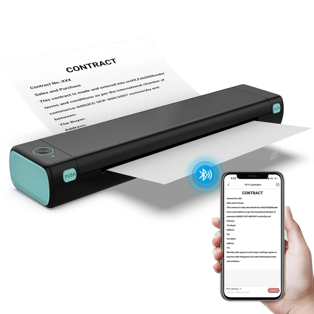 ONLY $39 💥Last Day Buy 1 Get 1 Free🛒 Ultimate Wireless A4 Thermal Printer - Compatible with Android, iOS & Laptops - Image 5