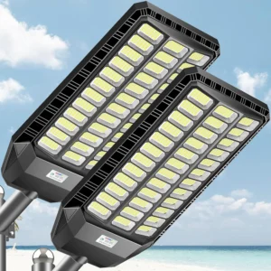 💥Last Day Buy 1 Get 1 Free $39.99 💥9000W Pro Large Solar Street Lights Outdoor