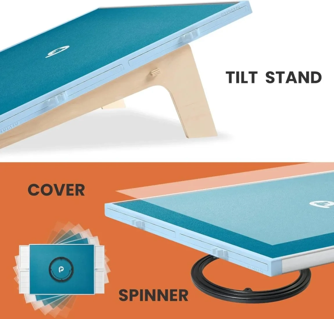 ⏰Last Day Sale $39.99⏰ Rotating Puzzle Board with Drawers and Cover,Tilt&Lazy Susan - Image 11