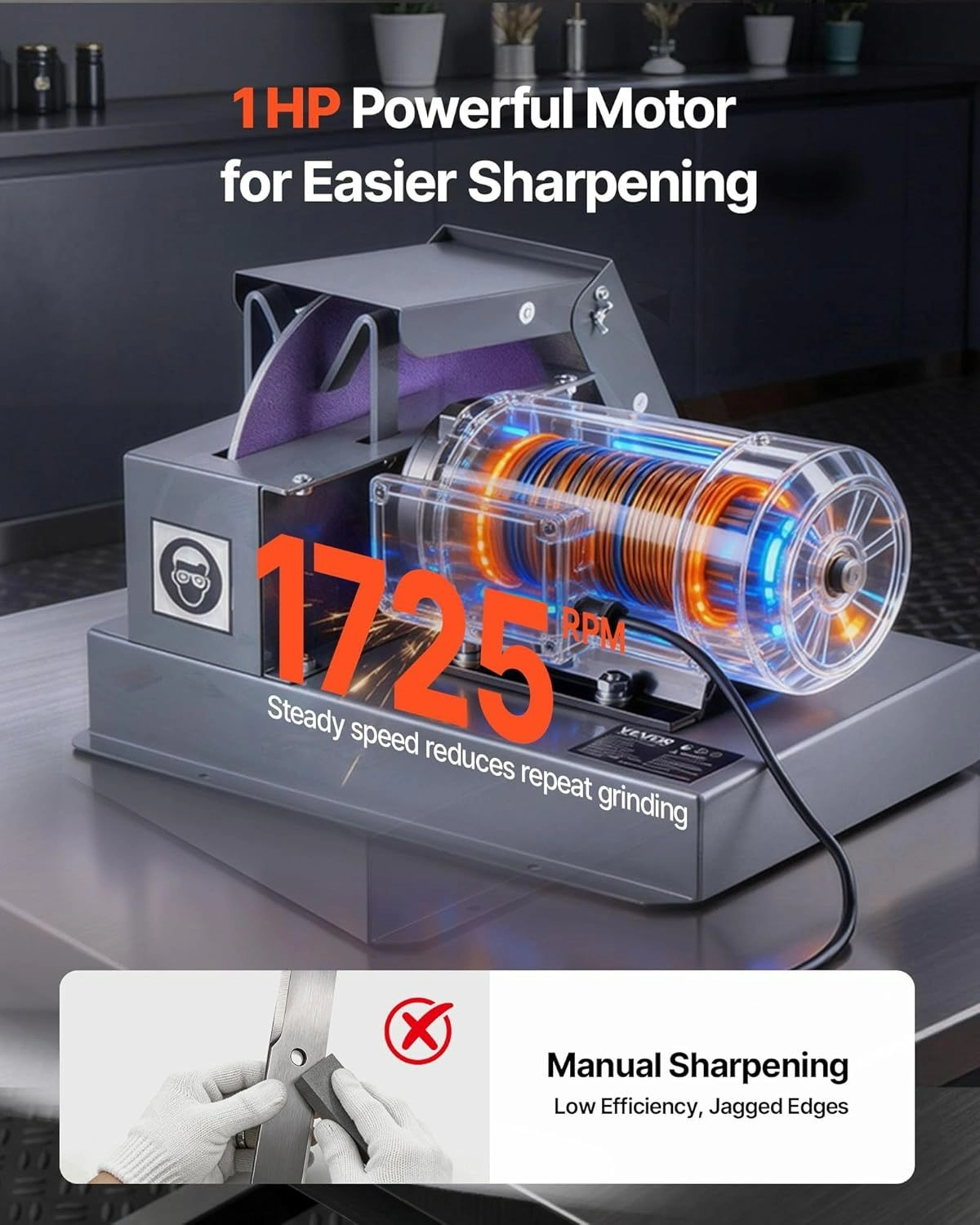 Today's Special Offer⚙️VEVOR Lawn Mower Blade Sharpener - Image 3
