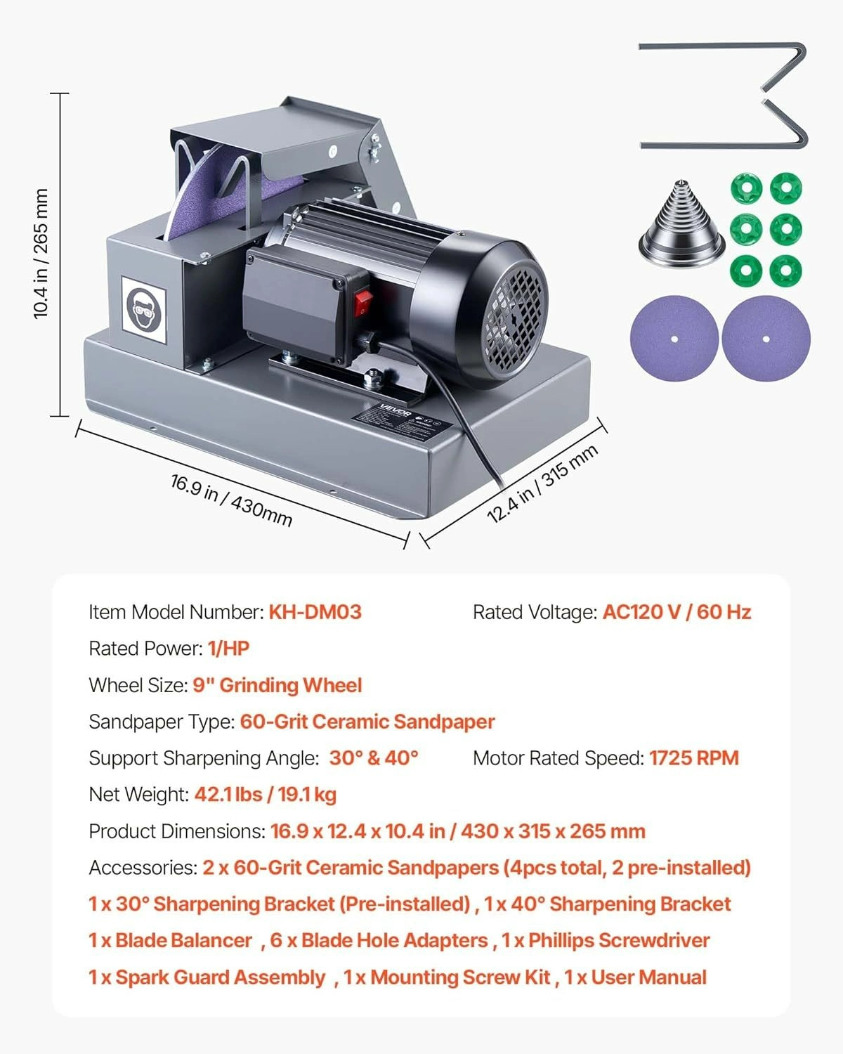 Today's Special Offer⚙️VEVOR Lawn Mower Blade Sharpener - Image 7